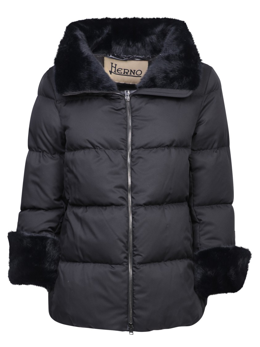 Herno Polar-tech Down Jacket In Black