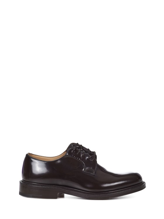 Shop Church's Calfskin Leather Derby Shoes In Black