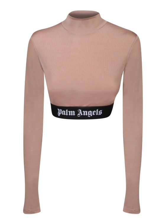 PALM ANGELS CAMEL FITTED TOP