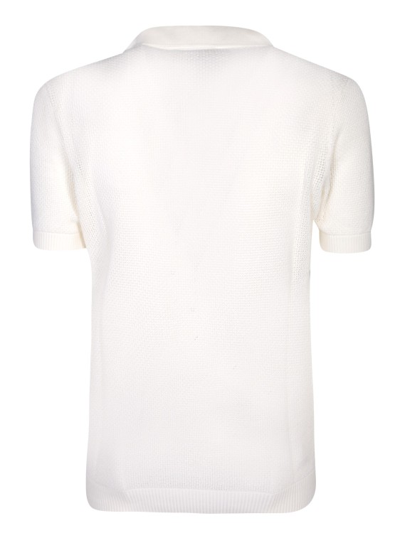 Shop Tagliatore Cotton Polo Shirt In White