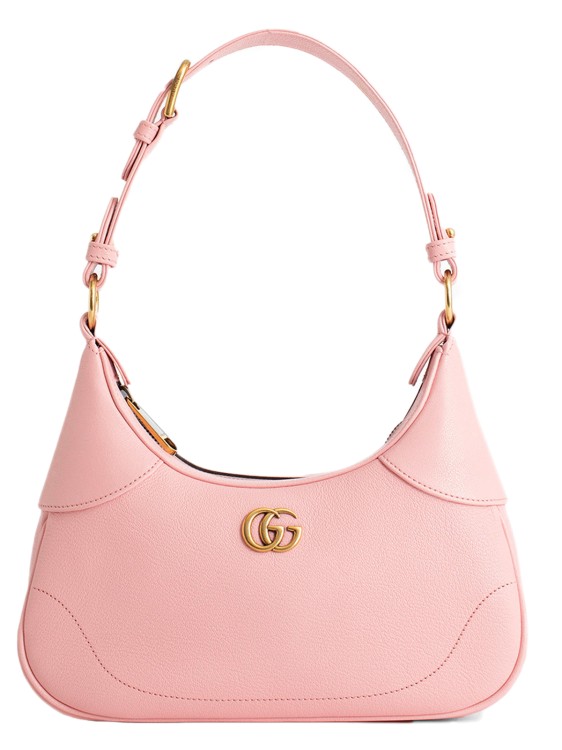 Aphrodite medium shoulder bag in light pink leather