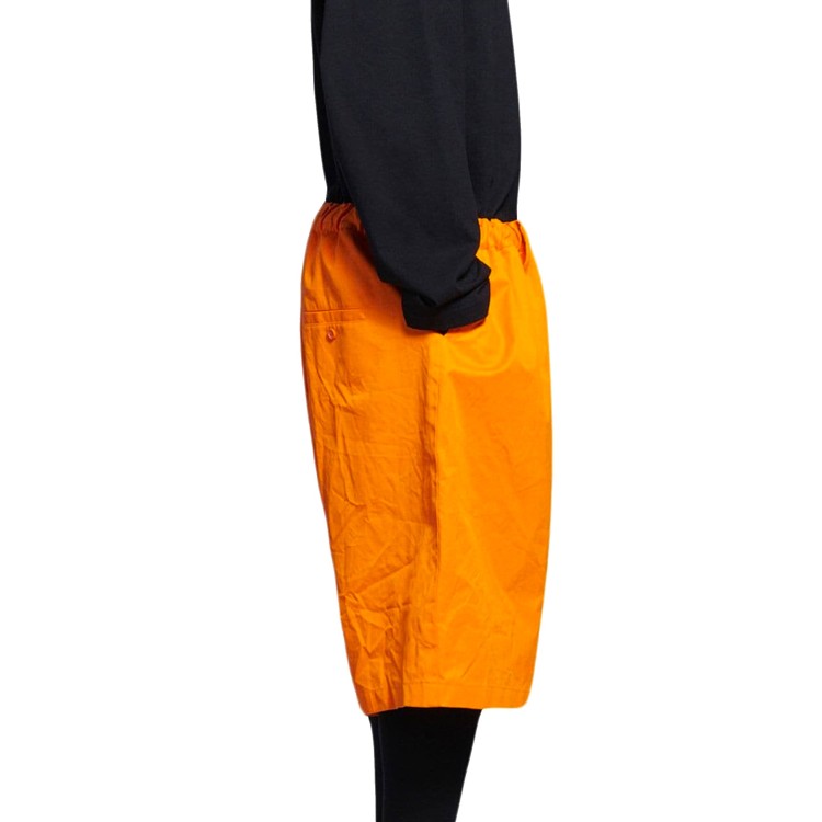 Shop Balenciaga Cotton Shorts In Orange