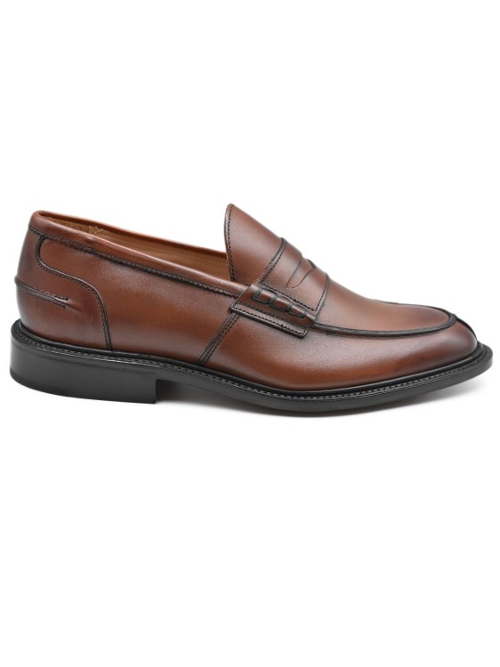 Tricker's Beechnut Pelle Leather Shoes In Brown