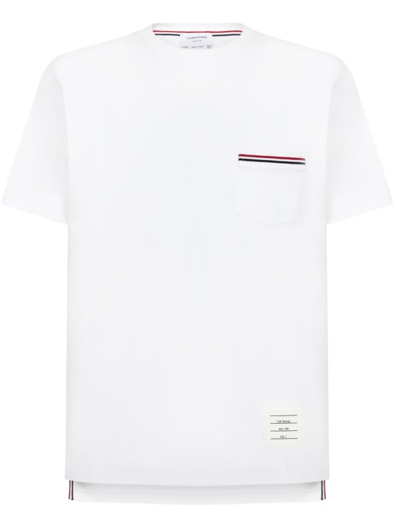 Thom Browne White Medium Weight Cotton Jersey T-shirt