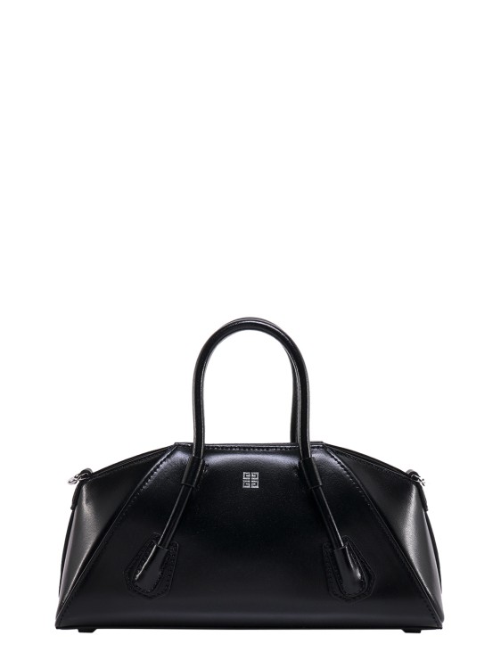Shop Givenchy Leather Handbag With Padlock In Black