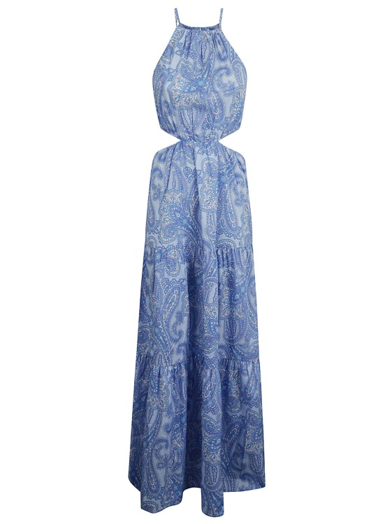 Shop Mc2 Saint Barth Long Dress In Blue