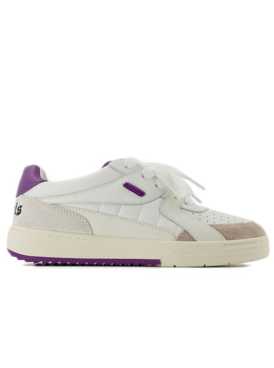 Palm Angels Palm University Sneakers  - White/purple - Leather
