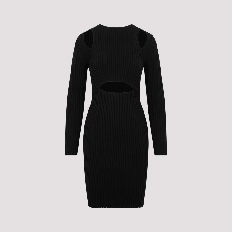 Jjonathan Simkhai X Wolford Contoured Ribs Dress In Black