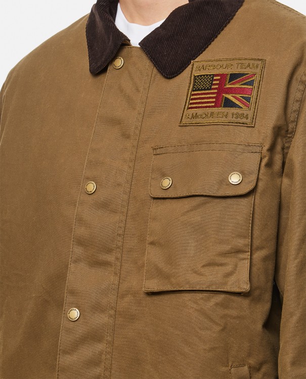 Barbour Workers Wax Jacket In Brown