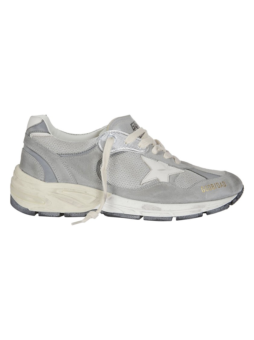 Golden Goose Dad-star Running Trainers In Grey