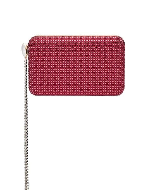 Magda Butrym Leila Crystal-embellished Box Clutch In Red