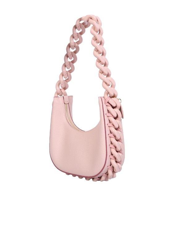 Shop Stella Mccartney Chunky Chain Mini Shoulder Bag In Neutrals