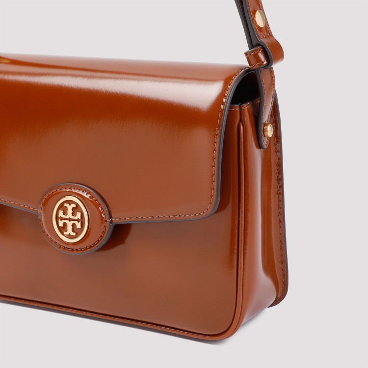 Tory Burch Robinson Shoulder Bag In Brown