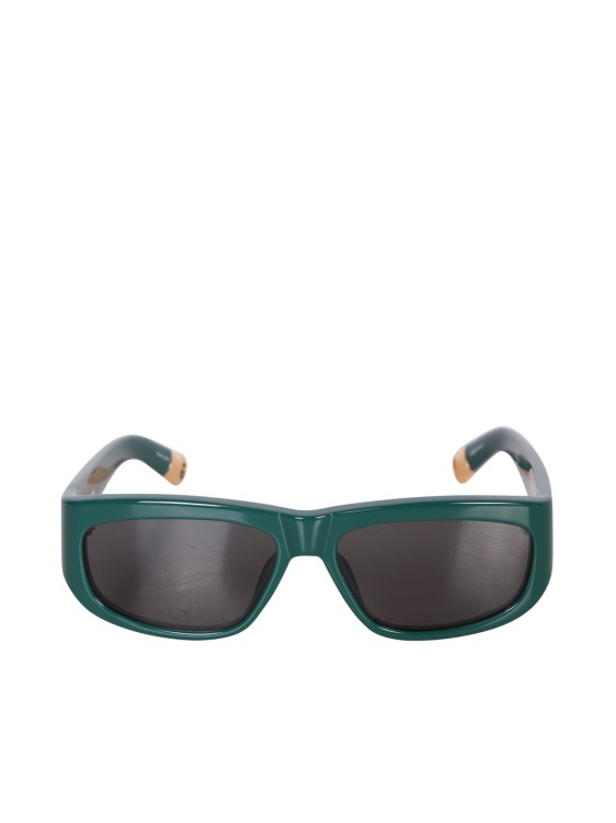 Shop Jacquemus Acetate Sunglasses In Grey