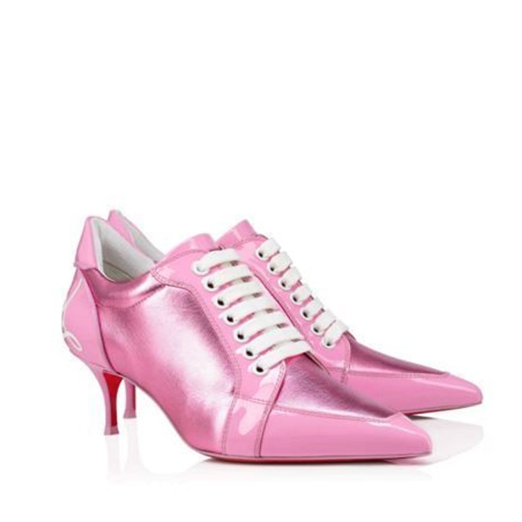Shop Christian Louboutin Leather Pumps In Pink