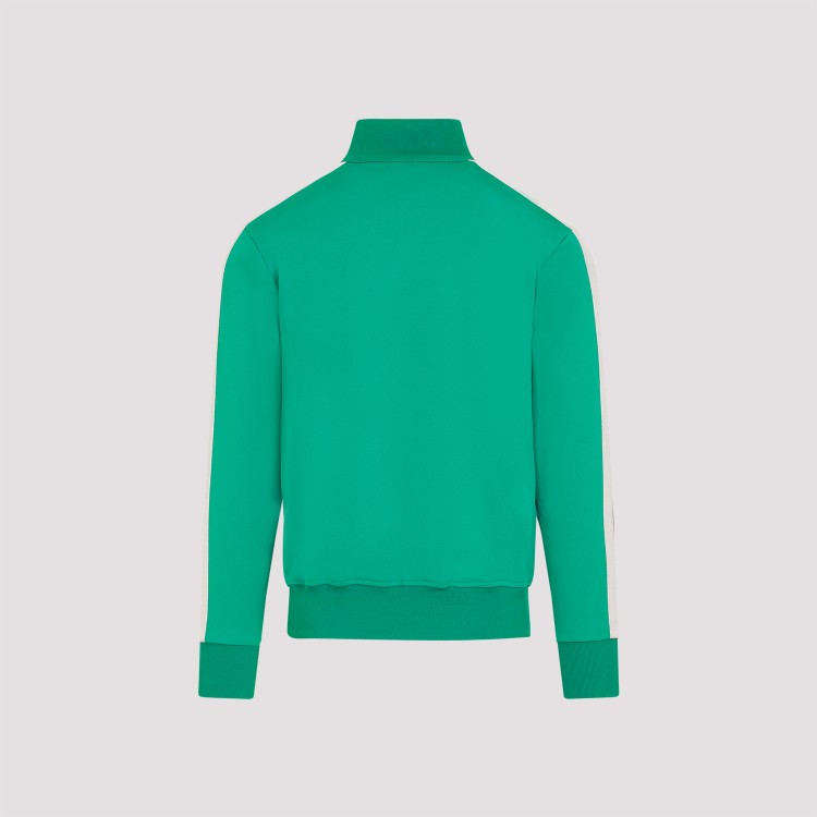 Shop Palm Angels Green Classic Logo Track Jacket In Blue