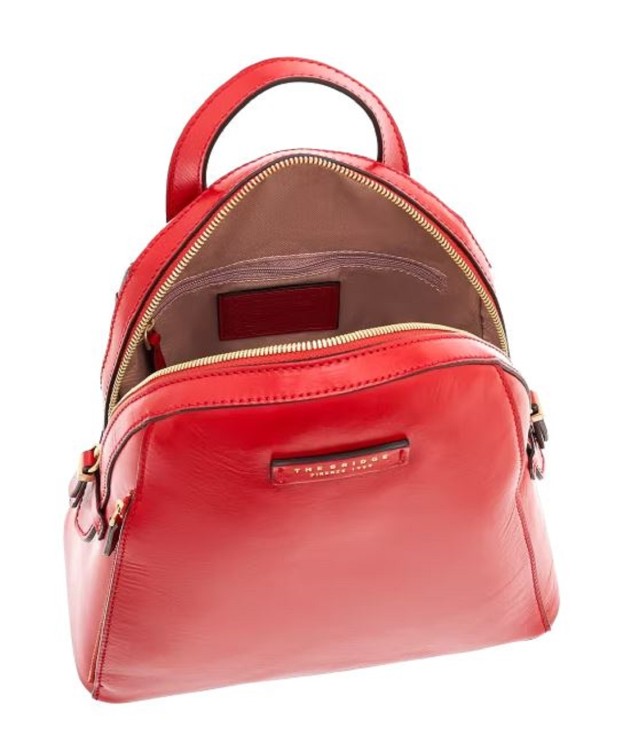 Shop The Bridge Red Leather Backpack