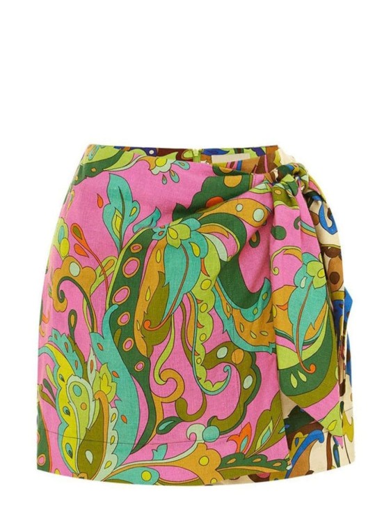 Shop Alemais Multi-colored Yvette Mini Skirt In Pink