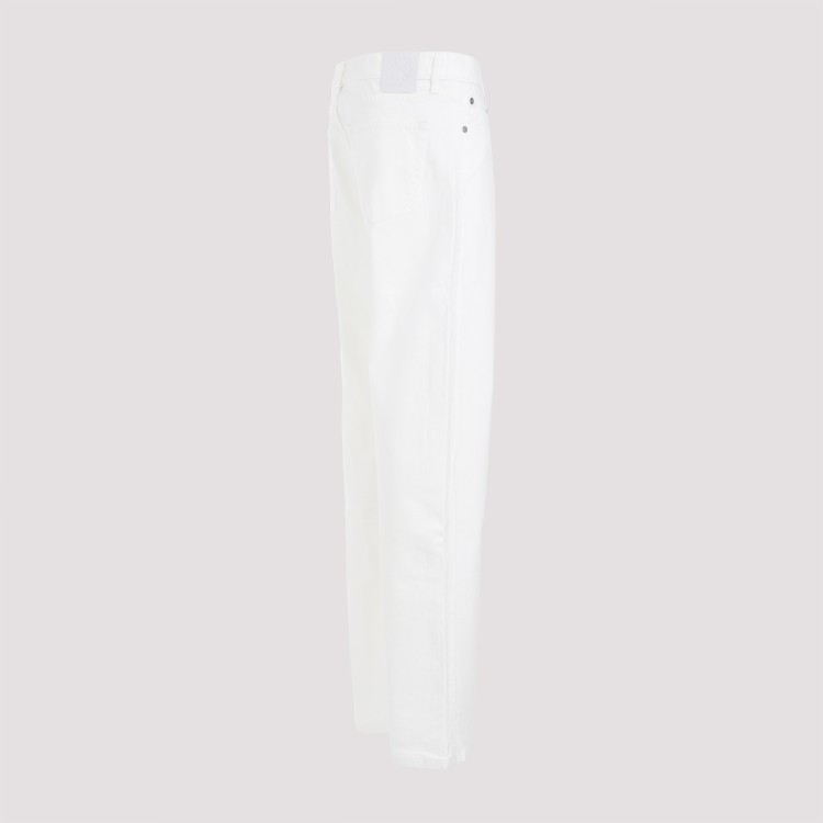 Shop Off-white White Cotton 90s Logo Skate Raw Jeans