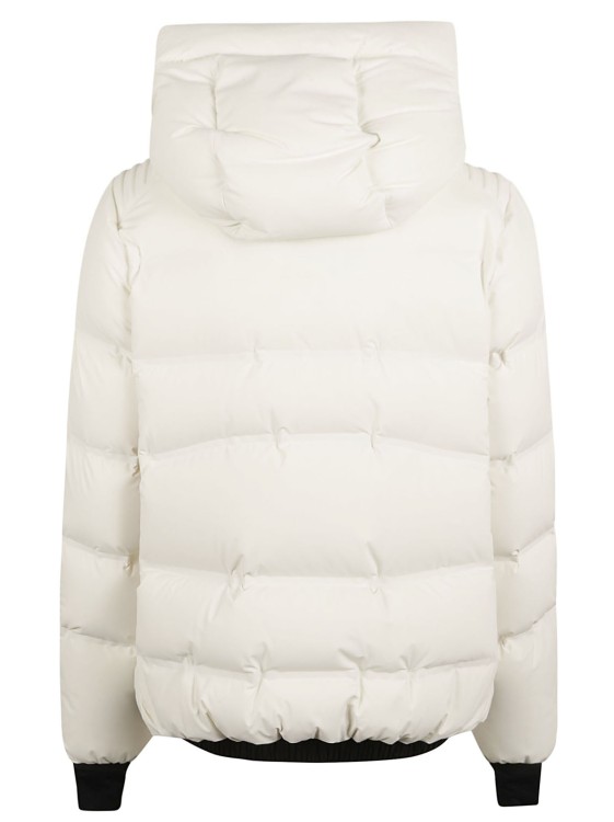 Shop Moncler Beige Goose Down Padded Jackets In Neutrals