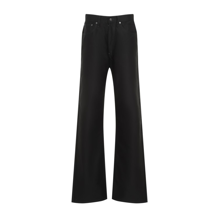 Maison Margiela Black Cotton 5 Pockets Pants In Black