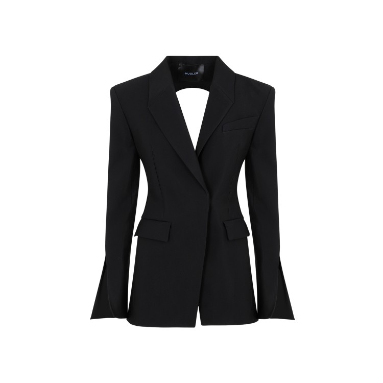 Mugler Black Viscose Jacket