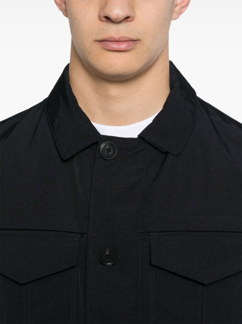 Peuterey Buttoned-up Shirt Jacket In Blue