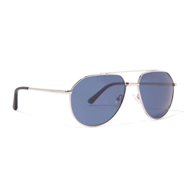 Shop Roderer Edgar Aviator Polarized Sunglasses - Silver / Blue