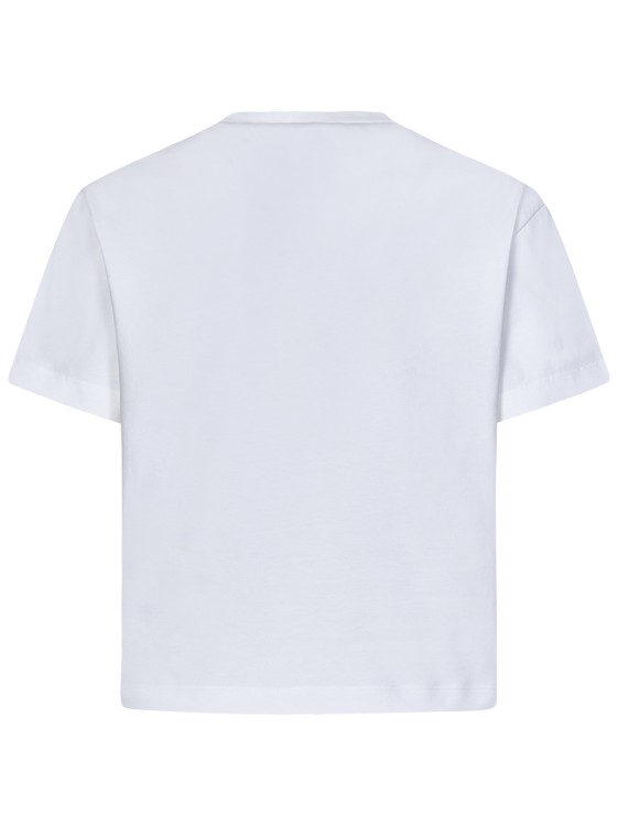Shop Dsquared2 White Cotton Jersey Boxy Fit Heart T-shirt