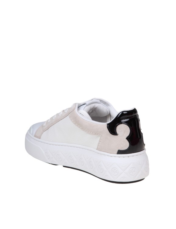 Shop Tory Burch Ladybug Sneakers In Black And White Leather