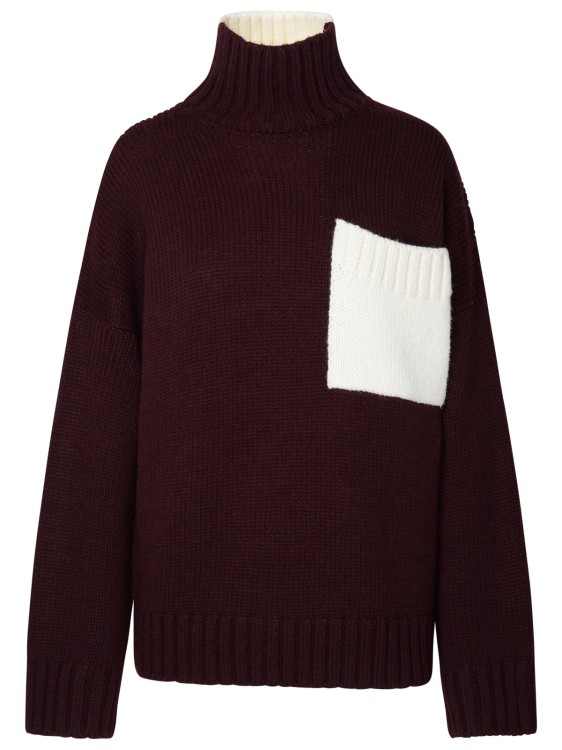 Marc Jacobs (the) Two-tone Turtleneck Sweater In Alpaca Blend In Black
