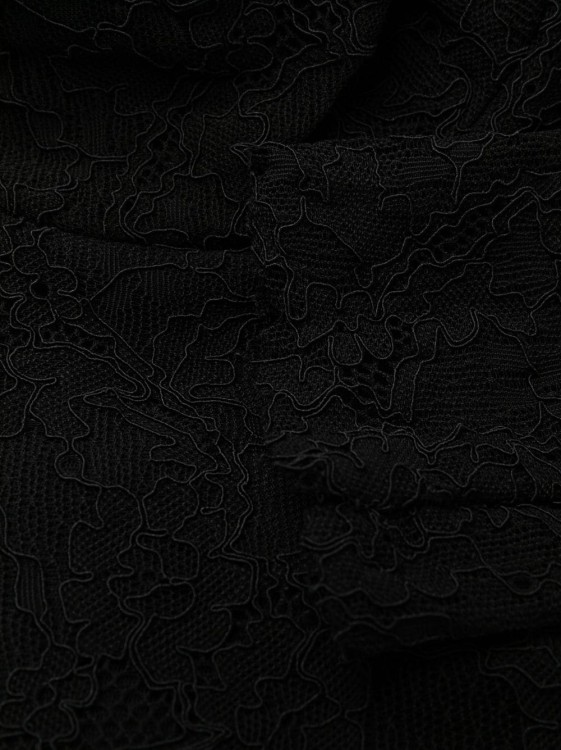 Shop Philosophy Di Lorenzo Serafini Chantilly-lace Long Dress In Black
