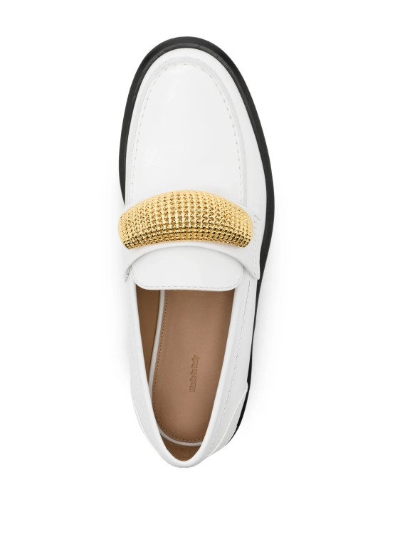 Shop Jw Anderson White Hardware-detail Loafers