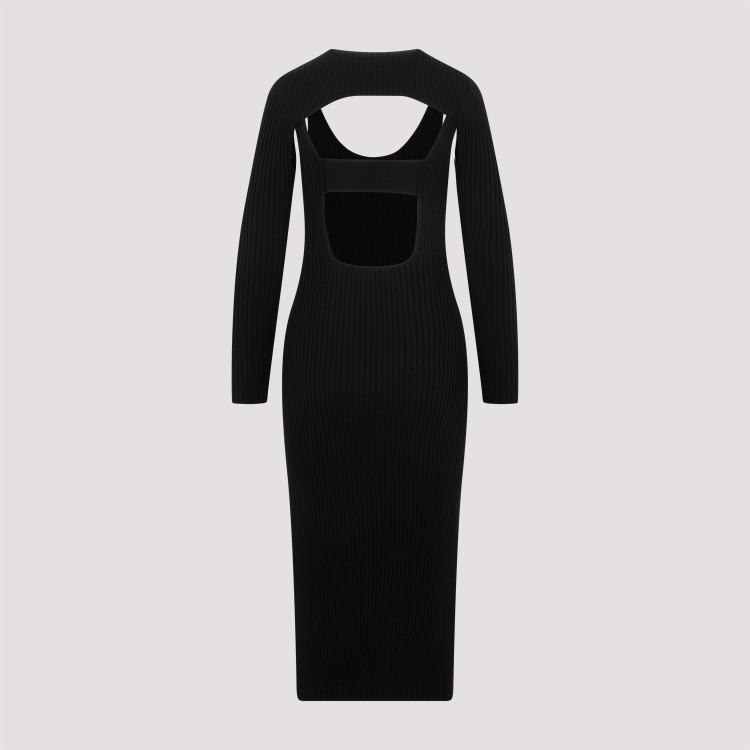 Jjonathan Simkhai X Wolford Contoured Ribs Dress In Black