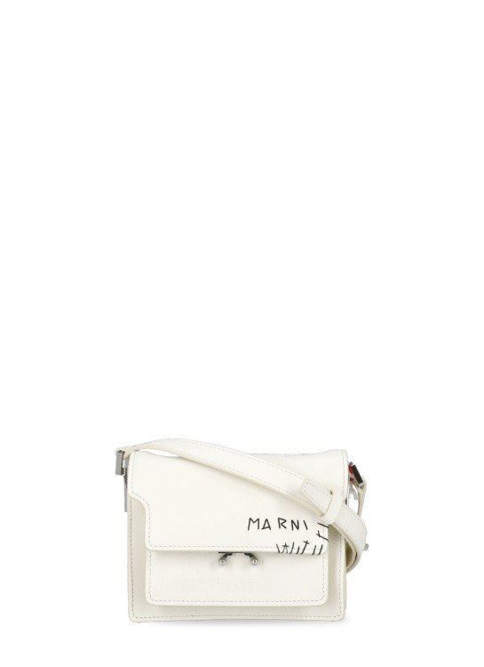 Shop Marni Bag With Logo In Neutrals