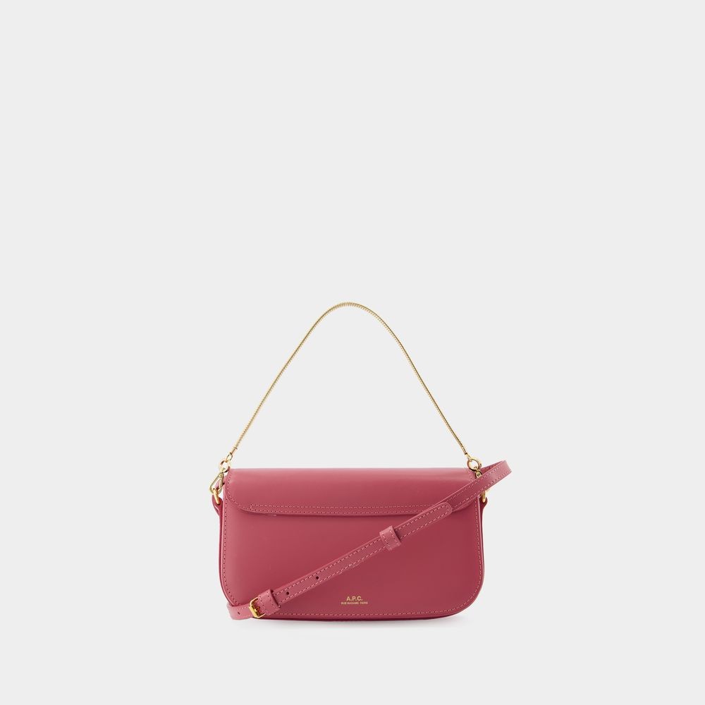 Shop Apc A.p.c. Grace Chaine Crossbody - Leather - Pink