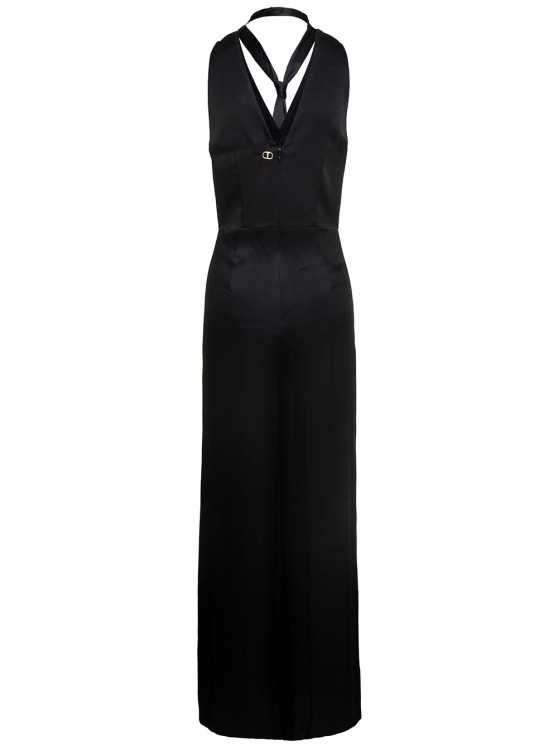 Shop Twinset Black Sleeveless Long Dress