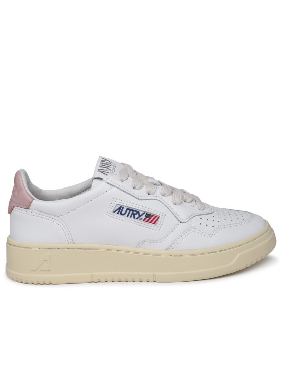 Autry Medalist' White Leather Sneakers