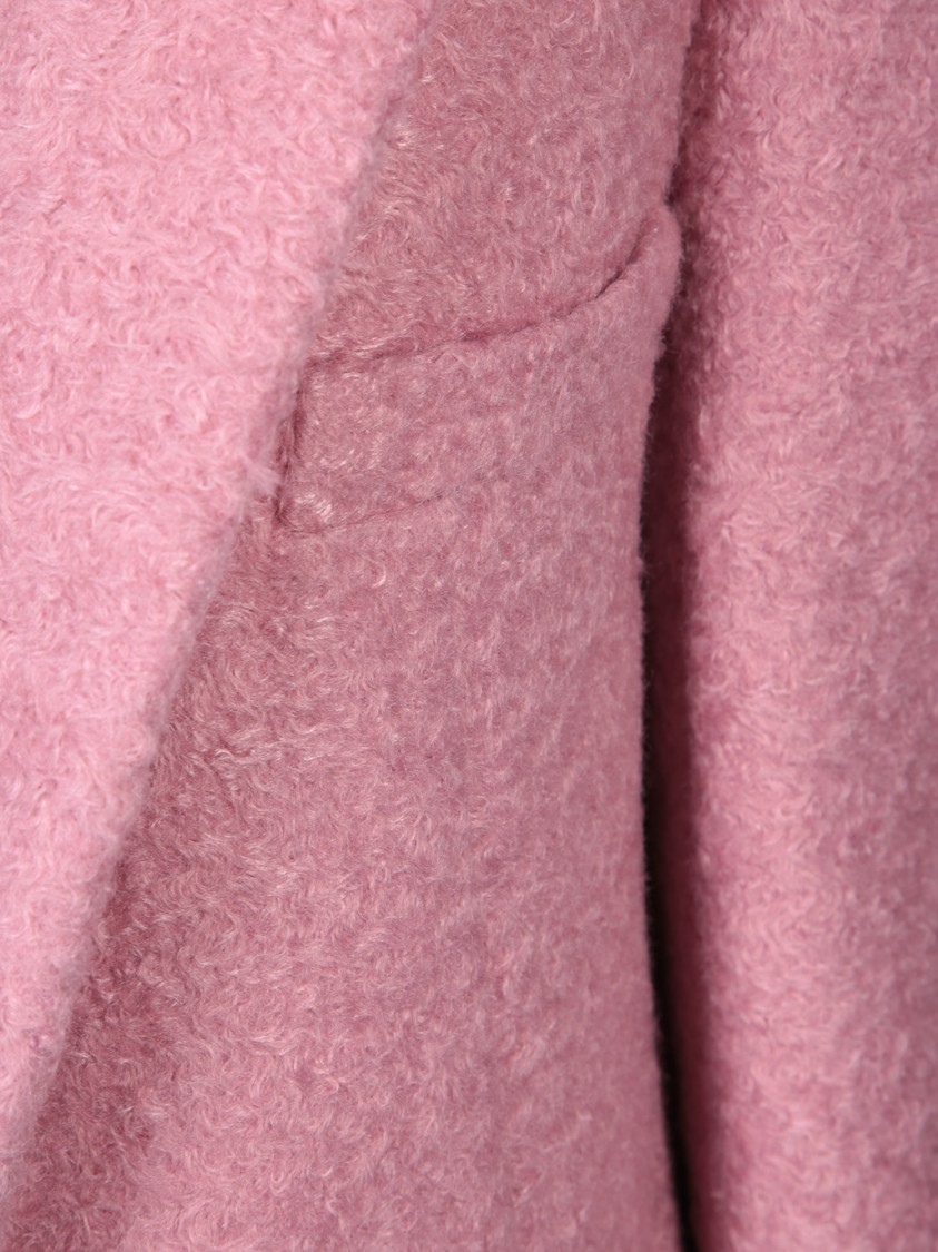 Blanca Vita Elegant Blazer Coat With Textured Fabric And Tailored Fit In Pink