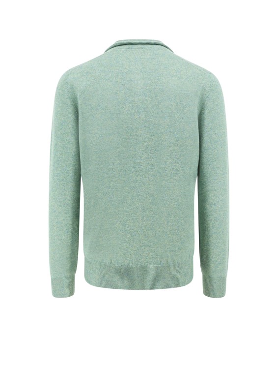 Shop Brunello Cucinelli Cashmere Polo Sweater In Green