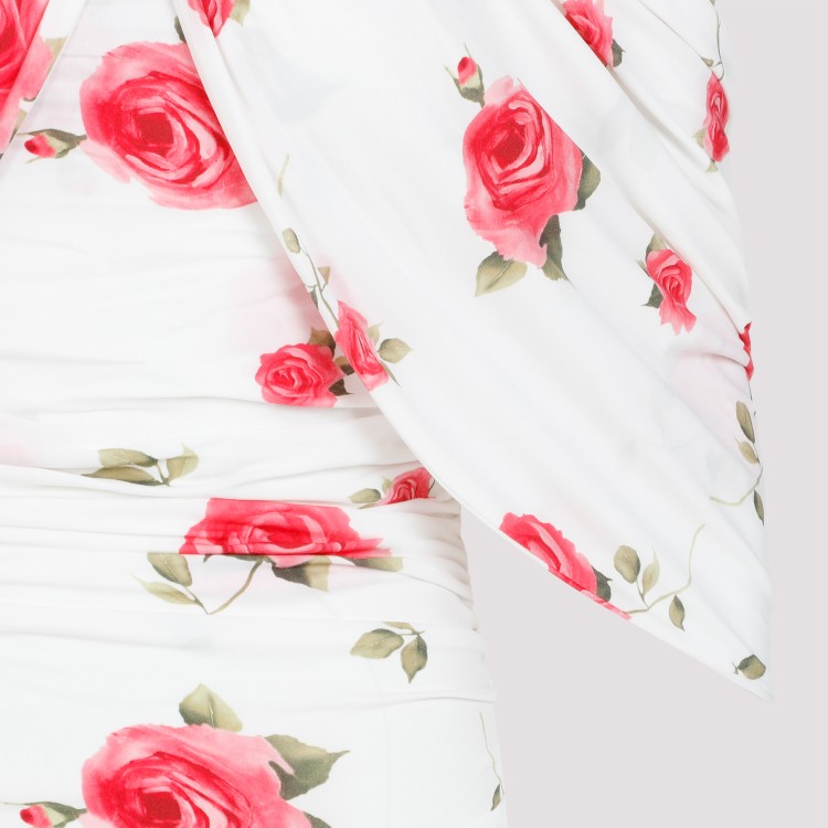 Magda Butrym White Cream Printed Dress In White