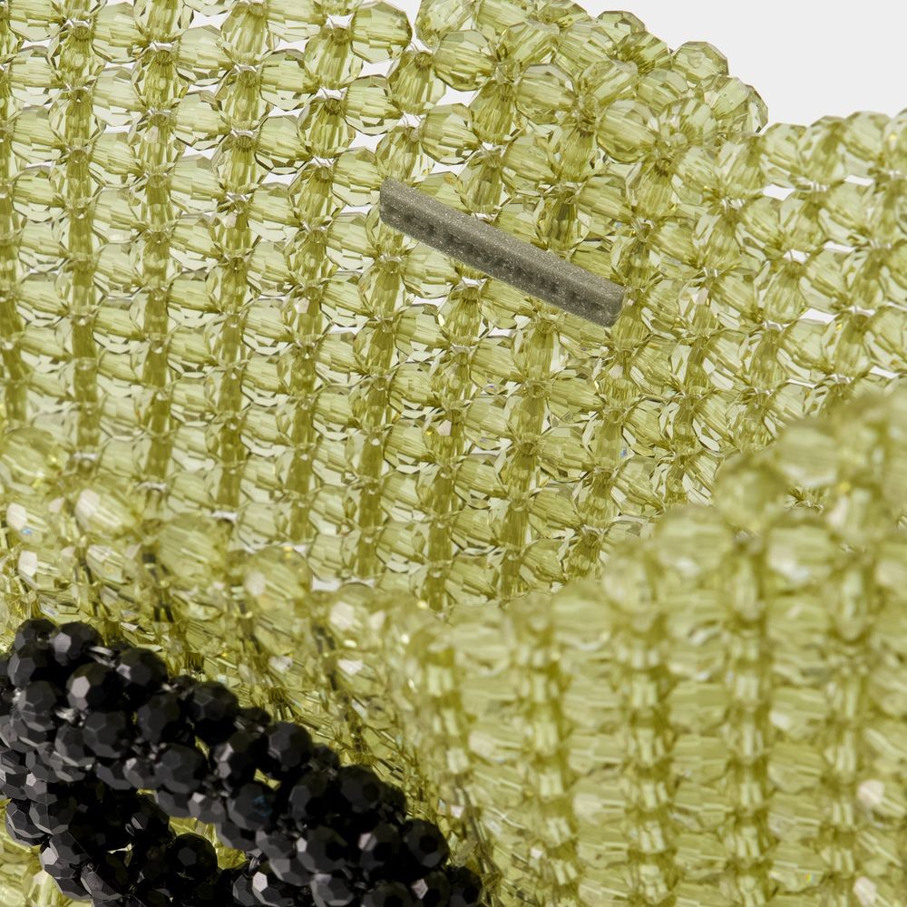 Germanier Beaded Hobo Bag In Green