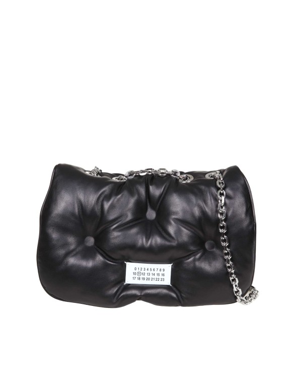Maison Margiela Glam Slam Bag In Matelasse' Leather In Black