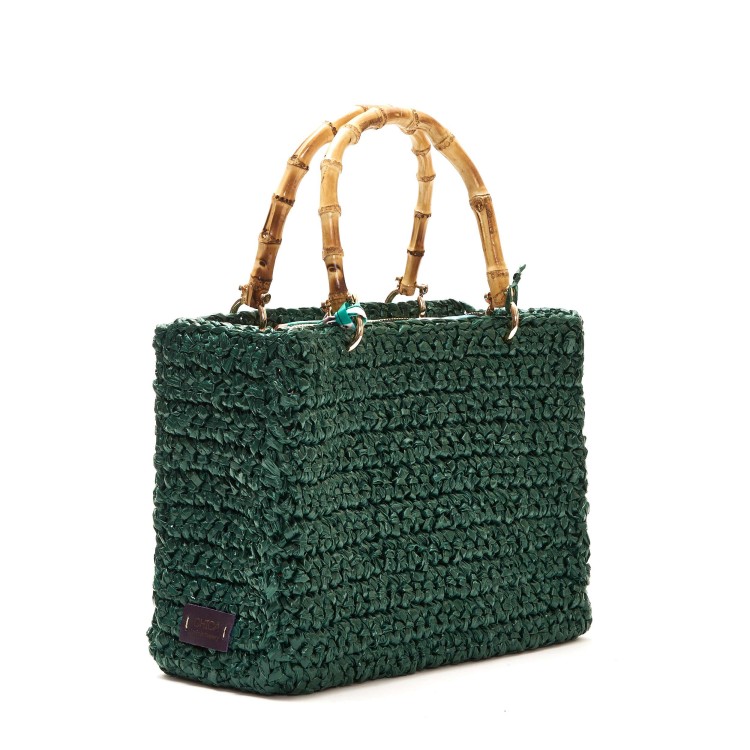 Shop Chica Medium Green Crochet Bag
