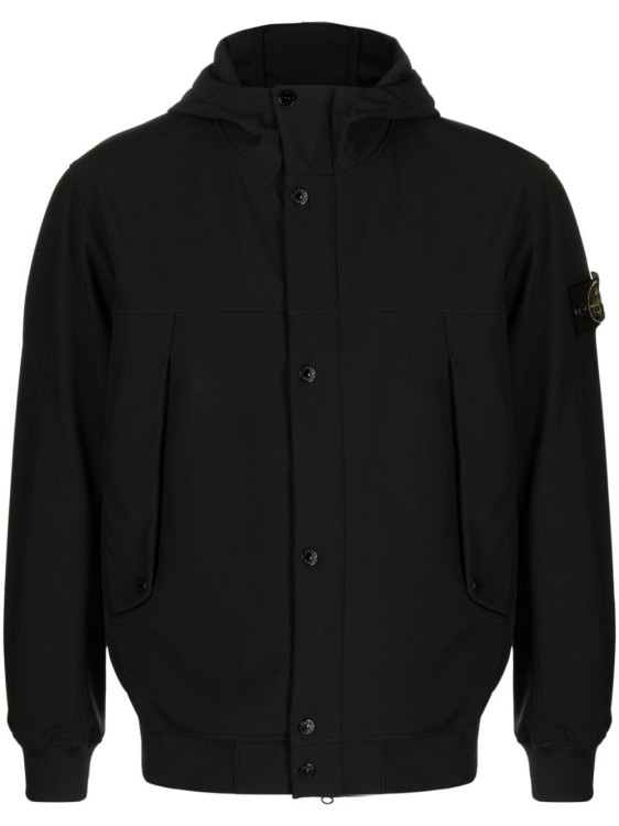 Shop Stone Island Compass Jacket In Black