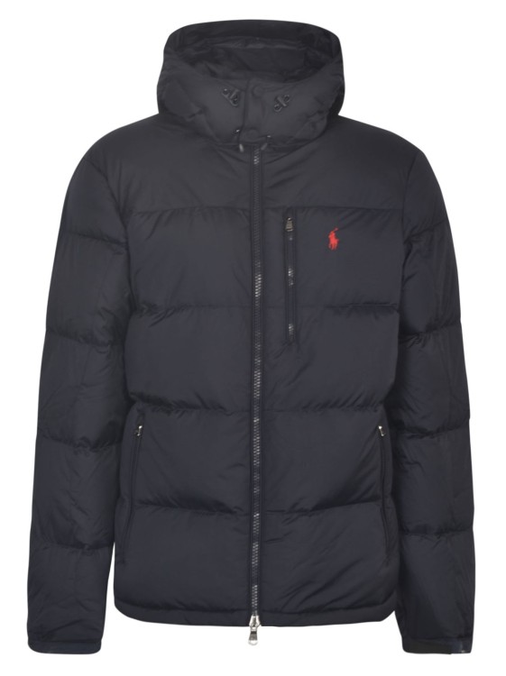 POLO RALPH LAUREN NAVY RECYCLED POLYESTER HOODED PUFFER JACKET