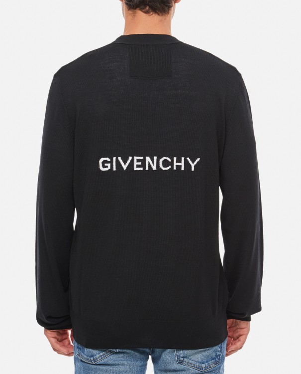 Shop Givenchy Archetype Cardigan In Black