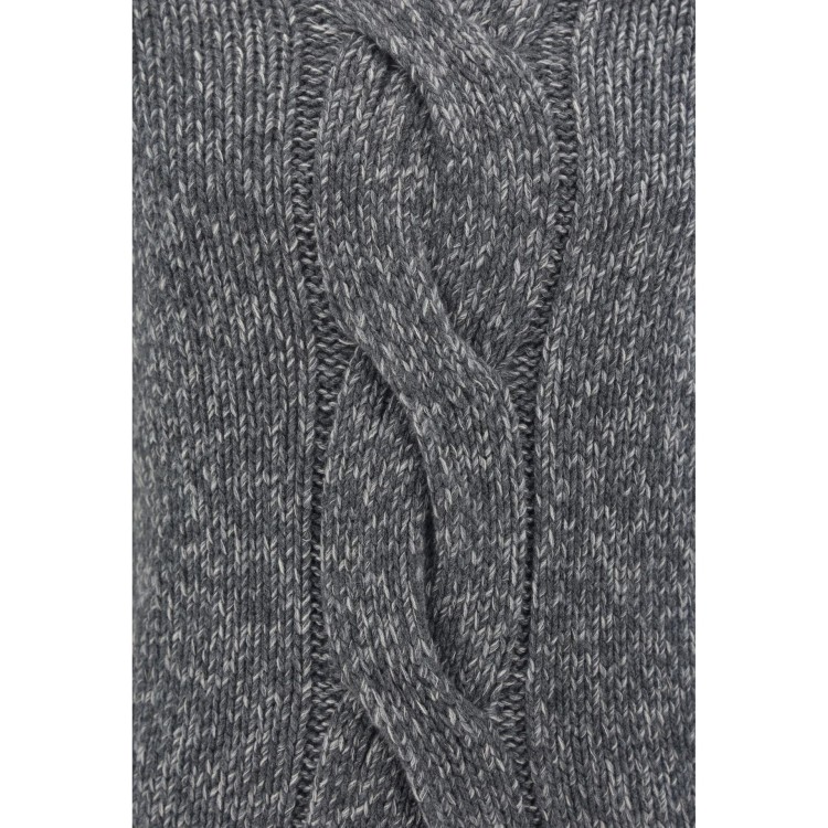 Brunello Cucinelli Man Turtleneck Grey Size 46 Cashmere In Grey