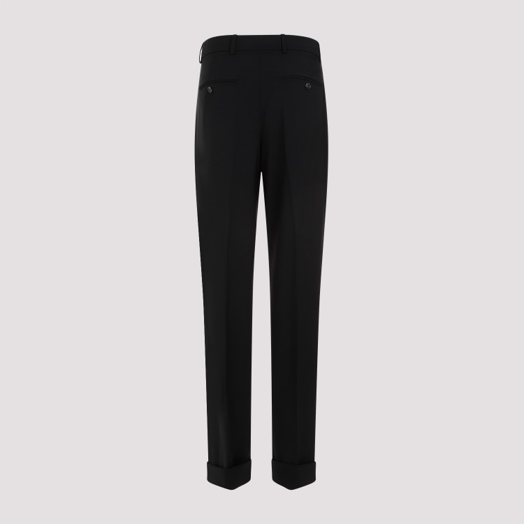 Shop Sportmax Ferito Black Wool Pants