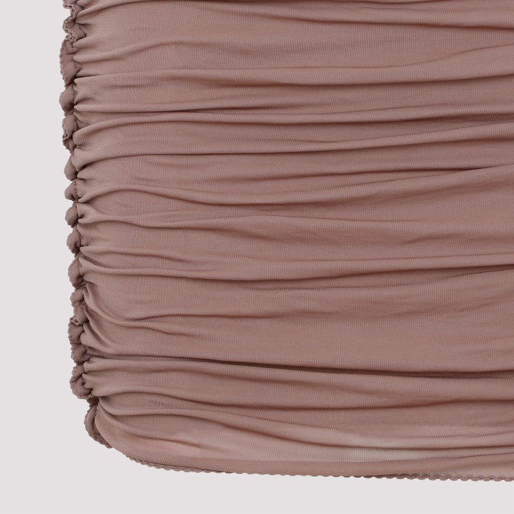 Saint Laurent Woman Short Dress Light Brown Size 6 Cupro In Pink